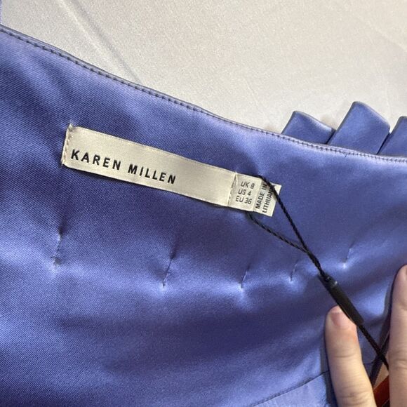 Karen Millen DL210 Pale Blue Cocktail Dress Size 4 NWT - Picture 13 of 16